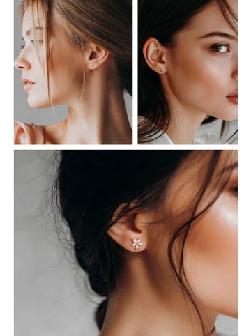 Created with Love 3-delige set: oorstekers "Sun" met edelstenen