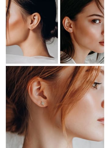 Created with Love 3-częściowy zestaw kolczyków-wkrętek "Eternity" z cyrkoniami