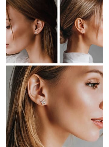 Created with Love 3-częściowy zestaw kolczyków-wkrętek "Serene" z cyrkoniami