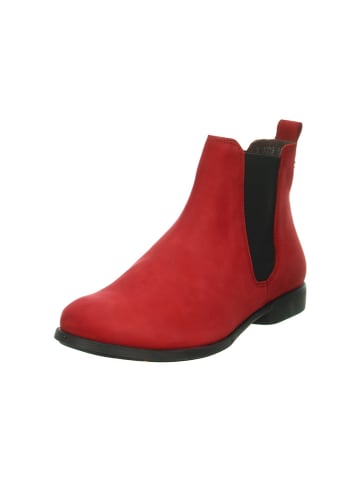 Think! Leren chelseaboots rood