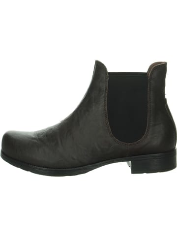 Think! Leder-Chelsea-Boots in Braun