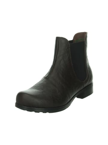 Think! Leren chelseaboots bruin