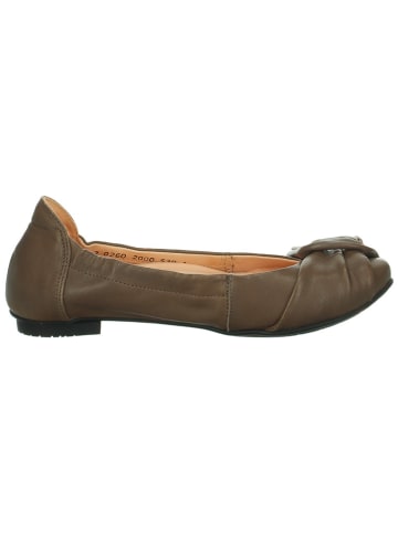 Think! Leder-Ballerinas "Balla" in Khaki