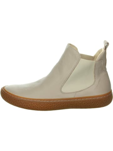 Think! Leren chelseaboots crème