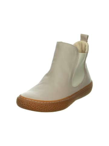 Think! Leren chelseaboots crème