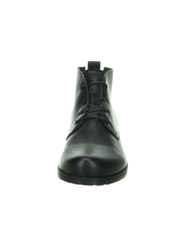 Think! Leren veterschoenen zwart