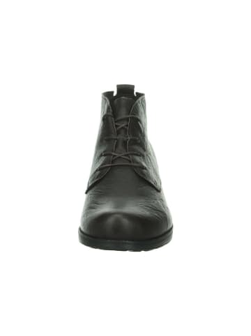 Think! Leren veterschoenen zwart