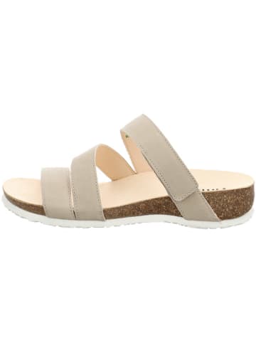 Think! Leder-Pantoletten in Beige