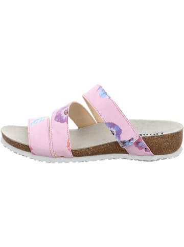 Think! Leder-Pantoletten in Rosa