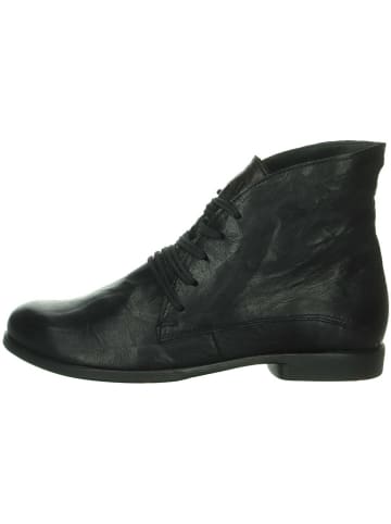 Think! Leren veterschoenen zwart