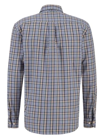 FYNCH-HATTON Koszula - Casual fit - w kolorze niebiesko-pomarańczowym