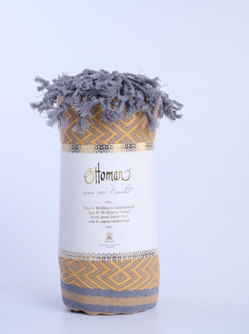 Ottoman Chusta hammam "Fenomen" w kolorze żółtym - 190 x 105 cm