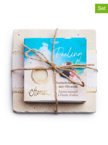 Ottoman 2tlg. Seifen-Set "Peeling" Seife mit Schale