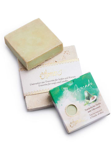 Ottoman 2tlg. Seifen-Set "Avocado" Seife mit Schale