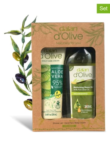 Ottoman 2tlg. Körperpflege-Set "Dalan d´olive"