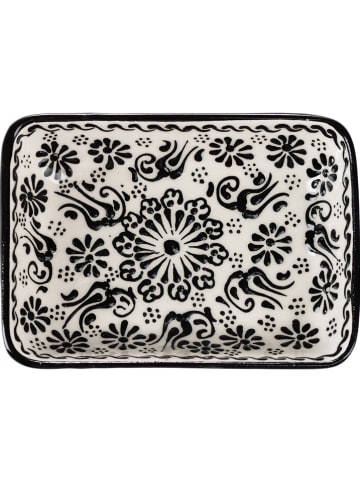 Ottoman Mydelniczka "Myth" w kolorze czarno-białym - 13 x 9,5 x 4 cm