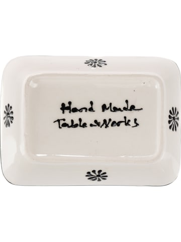 Ottoman Mydelniczka "Myth" w kolorze czarno-białym - 13 x 9,5 x 4 cm