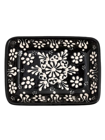 Ottoman Seifenschale "Night" in Schwarz - (L)13 x (B)9,5 x (H)6 cm