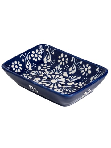 Ottoman Seifenschale "Oriental" in Dunkelblau - (L)13 x (B)9,5 x (H)6 cm