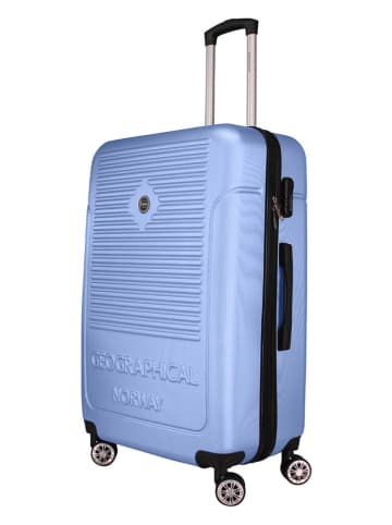 Geographical Norway 3-delige hardcase-trolleyset "Santiago" lichtblauw