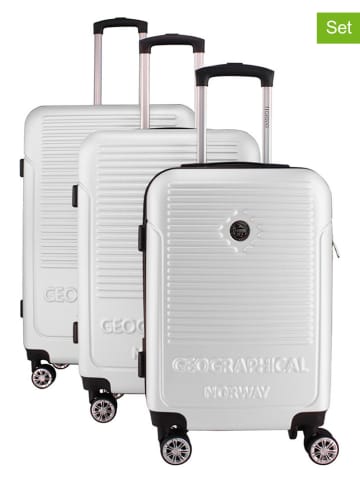 Geographical Norway 3-częściowy zestaw "Santiago" w kolorze białym