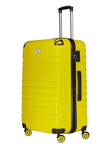 Geographical Norway 3-delige hardcase-trolleyset "Shock" geel