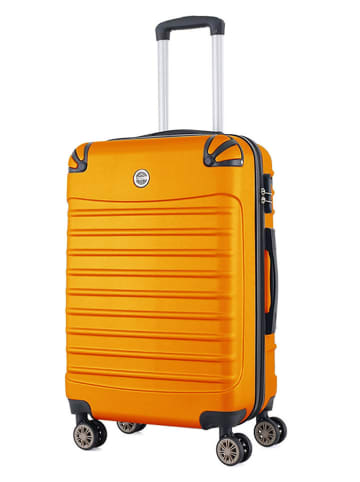 Geographical Norway 3-delige hardcase-trolleyset "Shock" oranje