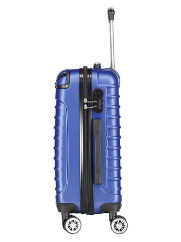 Geographical Norway 3-delige hardcase-trolleyset "Shock" blauw