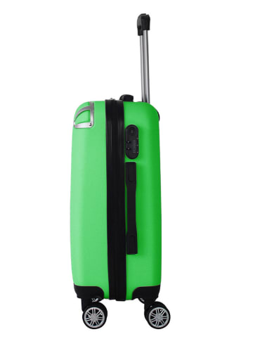 Geographical Norway 3-delige hardcase-trolleyset "Softless" groen