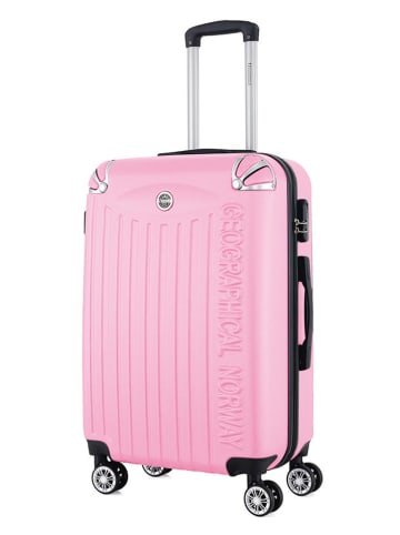 Geographical Norway 3-delige hardcase-trolleyset "Softless" lichtroze