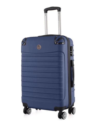 Geographical Norway 5-delige hardcase-trolleyset "Shock" donkerblauw