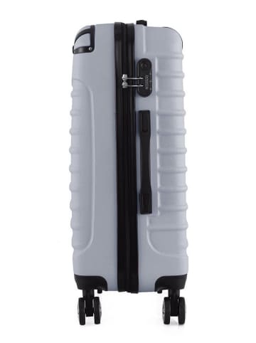 Geographical Norway 5tlg. Hardcase-Trolleyset "Shock" in Silber