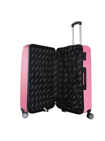 Geographical Norway 5-delige hardcase-trolleyset "Softless" roze