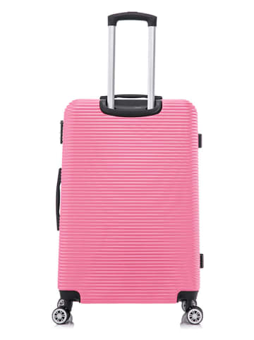 Geographical Norway 5tlg. Hardcase-Trolleyset "Solomun" in Rosa