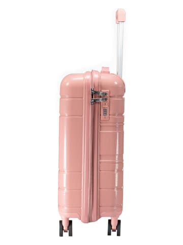 Geographical Norway Hardcase-Trolley "Savage" in Hellrosa - (B)34 x (H)53 x (T)21 cm