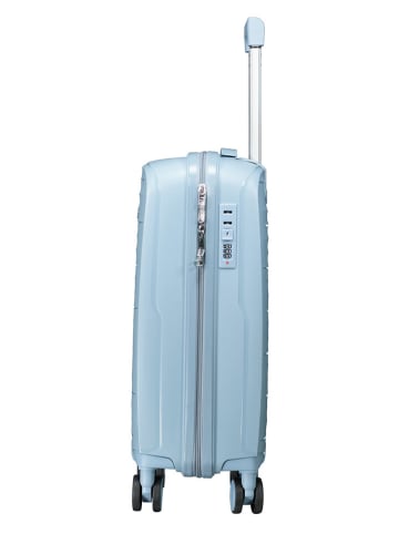 Geographical Norway Hardcase-trolley "Sillo" lichtblauw - (B)34 x (H)53 x (D)21 cm