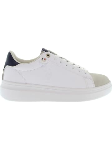 U.S. Polo Assn. Sneakers in Weiß/ Beige/ Dunkelblau