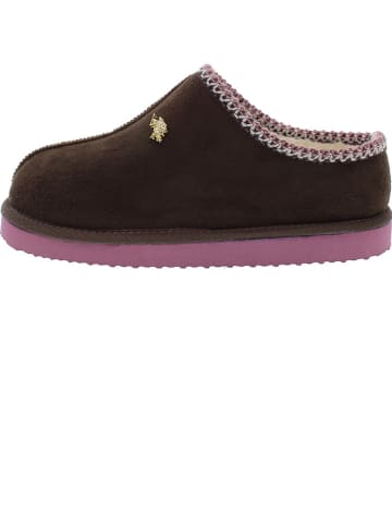 U.S. Polo Assn. Kapcie w kolorze brązowym
