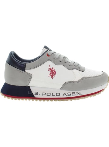 U.S. Polo Assn. Sneakers "Cleef" in Weiß/ Grau