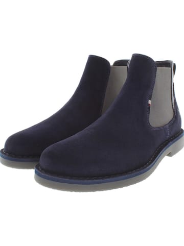 U.S. Polo Assn. Leren chelseaboots donkerblauw
