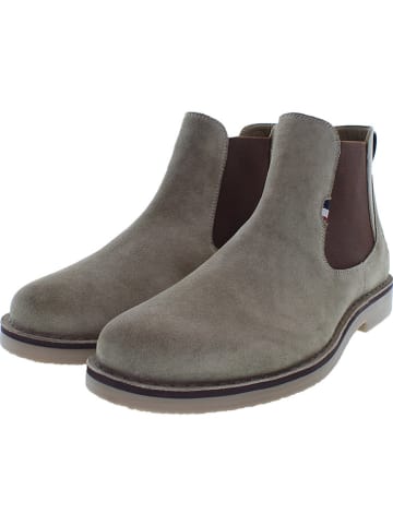 U.S. Polo Assn. Leder-Chelsea-Boots in Khaki