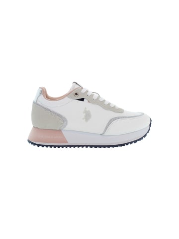 U.S. Polo Assn. Sneakers wit/lichtroze