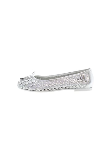 U.S. Polo Assn. Leren ballerina's zilver/zilverkleurig