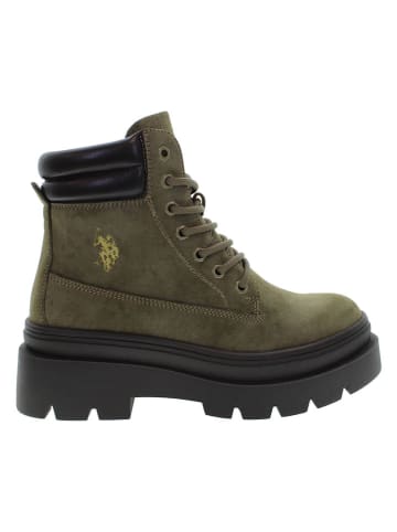 U.S. Polo Assn. Botki w kolorze khaki