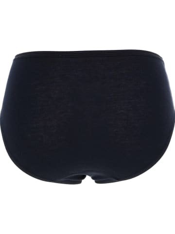 COTONELLA Figi high waist (2 pary) w kolorze czarnym