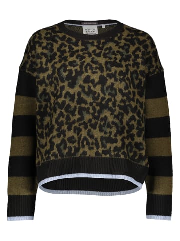 Scotch & Soda Pullover in Schwarz/ Khaki
