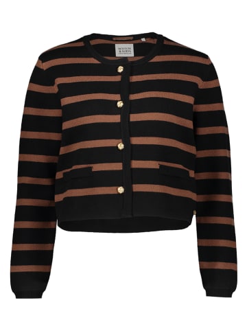 Scotch & Soda Vest zwart/lichtbruin