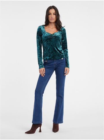 orsay Fluwelen longsleeve turquoise