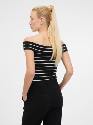 orsay Koszulka w kolorze czarno-kremowym