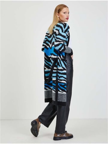 orsay Longcardigan in Schwarz/ Blau